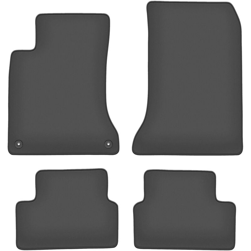 Tappetini Auto In Velluto MOTOS Strike Per Mercedes E Classe C238 (2017-2023) - Set Rosso, Antiscivolo, Spessore 7mm - 6