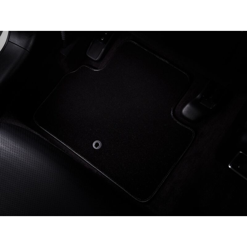 Tappetini Mazda 3 IV (2019-) Anteriori in Velluto | Neri con Fissaggi