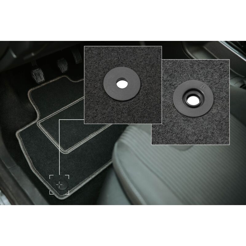 Tappetini Auto per Chevrolet Cruze (2009-2016) | Velluto Nero e Verde