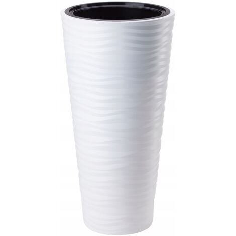 Vaso per fiori in plastica, rotondo, colore