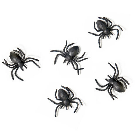 100 Ragni Finti In Plastica Realistici Con Occhi Rossi, 4cm, Ragni Neri Per Scherzi, Decorazioni Halloween, Festa A Tema, Bomboniere E Oggetti Di Scena