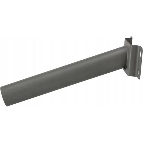 Supporto per lampione in metallo, 48 mm, acciaio grigio