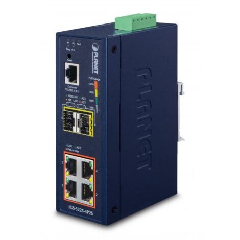 Planet IP40 Industriale L2+/L4 4 porte, IGS-5225-4P2S (1/4)