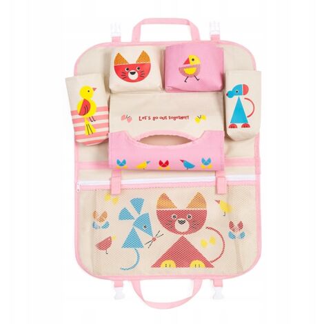 SURDOCA Organizzatore per auto - Organizzatore per auto per bambini, 4th Generation [Super Capacità] Organizzatore per sedile, perfetto adattamento con[11 pollici tablet] Organizzatore per seggiolino