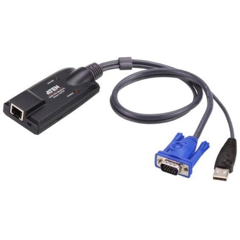Modulo CPU USB Aten (50 metri) - Cavo adattatore KVM USB-VGA a Cat5e/6, RJ-45, nero, blu, metallizzato, 1x, KA7170-AX (1/4)