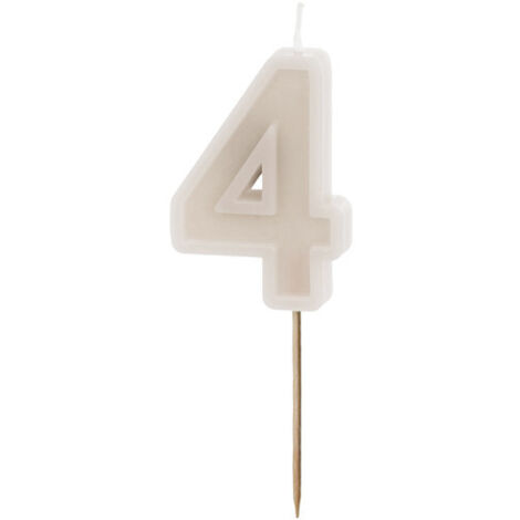 Unique- Portavelas de cumpleaños intermitente número 9 con 4 velas (37539