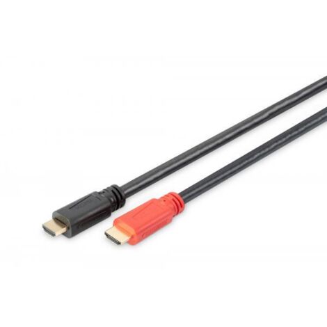 Cavo di collegamento HDMI ad alta velocità Digitus, tipo A, con amplificatore, M/M, 40,0 m, Full HD, CE, placcato oro, blu, AK-330105-400-S (1/3)