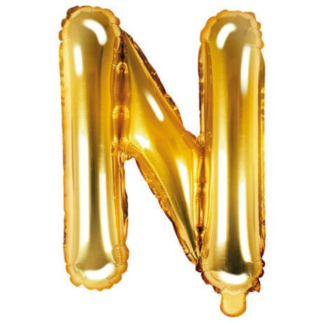 PALLONCINO LETTERA C ORO 41 CM DA GONFIARE AD ARIA