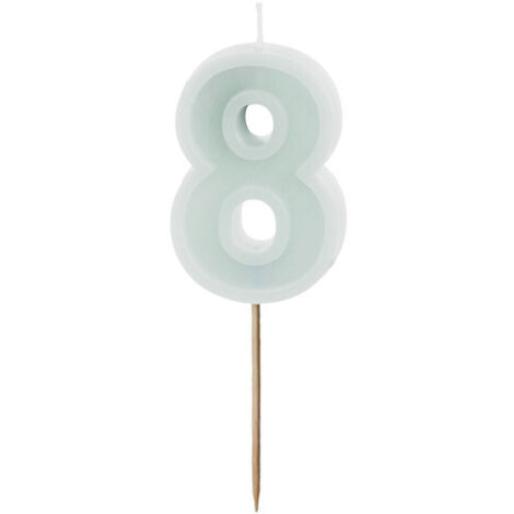 dekora Candela di Compleanno Gigante Numero 2 - Vela Rossa da 15 cm con