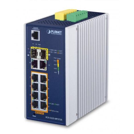 Planet IP30 Industriale L2+/L4 8 porte, IGS-5225-8P2T2S (1/3)
