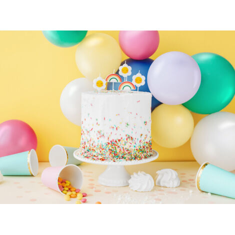 Candeline Color Neon 24 Pezzi – Per Torte Di Compleanno E Feste Per Bambini, Multicolore