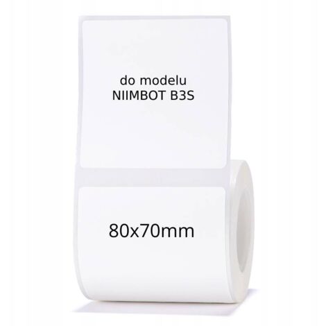Etichette autoadesive NIIMBOT per B3S 80 x 70 mm, 95 pezzi (1/5)