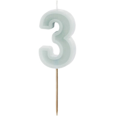 Candela numero 2 in argento - Due candele per torta di compleanno - Candele per l'età - Decorazioni per feste in argento - Italia