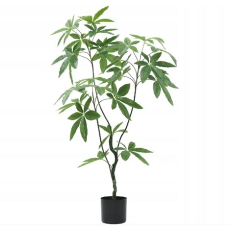 Albero artificiale Pachira della felicità in vaso realistico 120 cm XL (1/5)