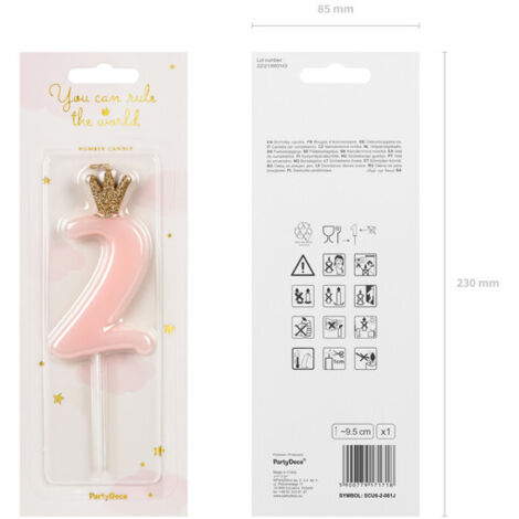 Candela di Compleanno Numero 6 - Biglietti da stampare
