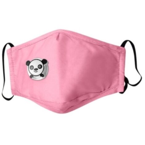 MASCHERINA ROSA PANDA PER BAMBINI + 3 FILTRI PM 2.5 (1/5)