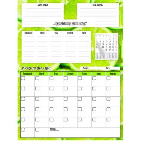 Calendari da frigorifero, lavagna magnetica, grandi, pianificatori mensili e settimanali XXL