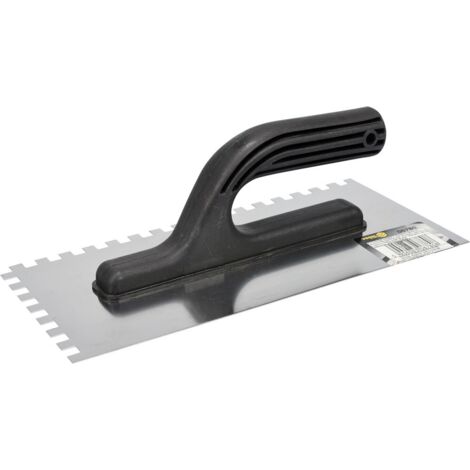Cazzuola per intonaco in acciaio inox 270 x 125 mm, denti 8 x 8 mm 06780 VOREL (1/2)