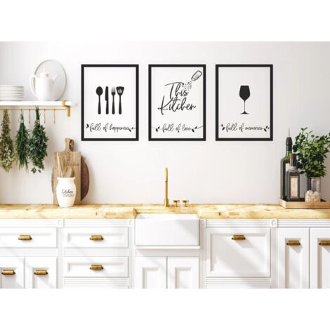 Set Di 4 Poster Decomonkey Frasi In Bianco E Nero – Formato DIN A3 (29,7x42 Cm) – Stampe Murali Per Soggiorno, Camera, Cucina - 3