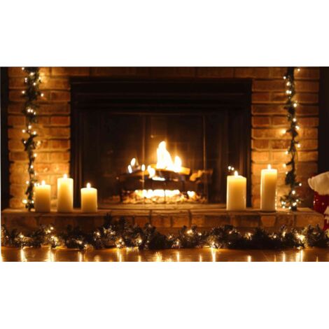 Copertura magnetica per termosifone, camino, Natale 60x100