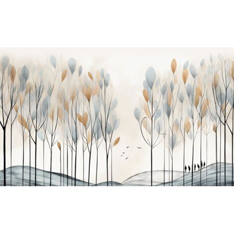 Copritermosifone Copritermosifone Tappetino magnetico Alberi della foresta 60x100