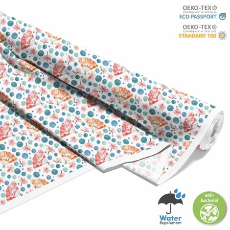 TESSUTI DECORATIVI PER ESTERNI OXFORD - Motivo Ventaglio Giapponese I DX305 (1/5)