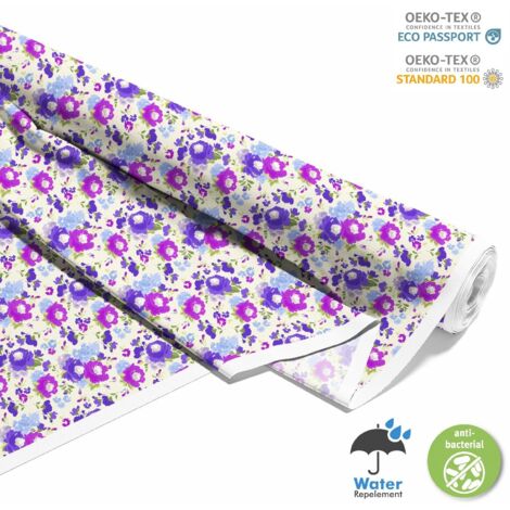 TESSUTI DECORATIVI PER ESTERNI OXFORD - Motivo fiori dipinti 5 I DX088
