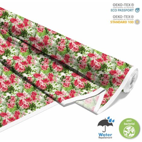 TESSUTI DECORATIVI PER ESTERNI OXFORD - Motivo Hibiscus I DX079 (1/5)