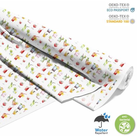 TESSUTI DECORATIVI PER ESTERNI OXFORD - Motivo Cocktail  DX8694
