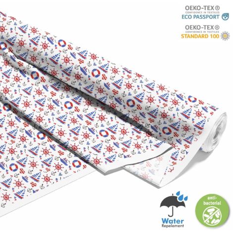 TESSUTI DECORATIVI PER ESTERNI OXFORD - motivo nautico I DX077 (1/5)