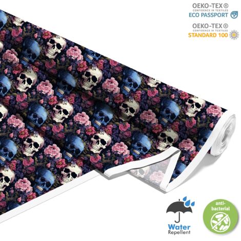 TESSUTI DECORATIVI PER ESTERNI OXFORD - Motivo Teschio I DX4784 (1/5)