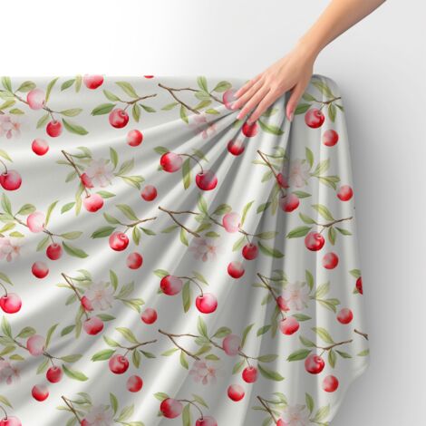 Tessuto Royal Velvet in poliestere per cucire - Motivo frutta - RDX2601 (1/4)
