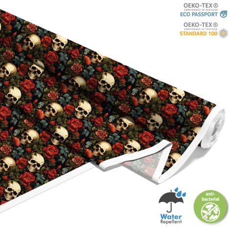 TESSUTI DECORATIVI PER ESTERNI OXFORD - Motivo Teschio I DX4570