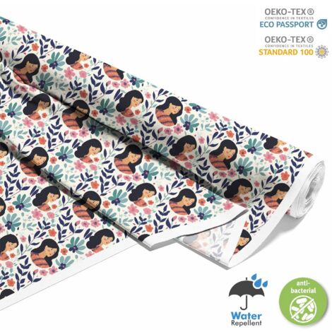 TESSUTI DECORATIVI PER ESTERNI OXFORD - Motivo Femminile DX10011 (1/5)