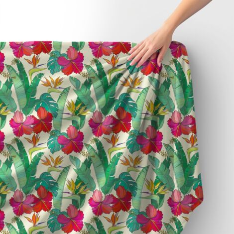 Adesivo murale – Fiori di ibisco rossi