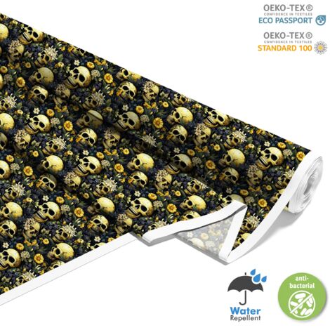 TESSUTI DECORATIVI PER ESTERNI OXFORD - Motivo Teschio I DX4538 (1/5)
