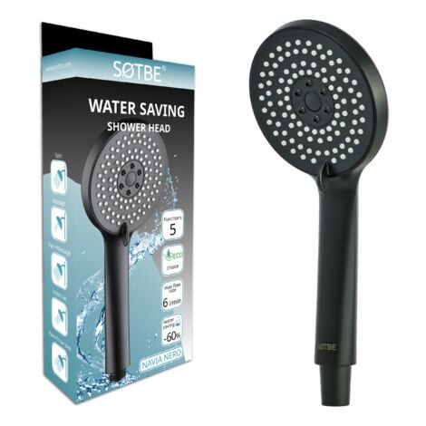 Soffione doccia 5 funzioni aerato 6L/min ECO ECONOMICO SOTBE