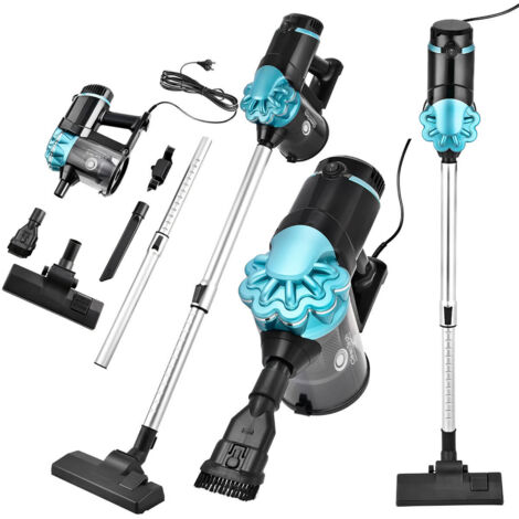 ASPIRAPOLVERE CICLONE VERTICALE 2 IN 1 CON FILTRI HEPA ANTIBATTERICI 600W ACCESSORI