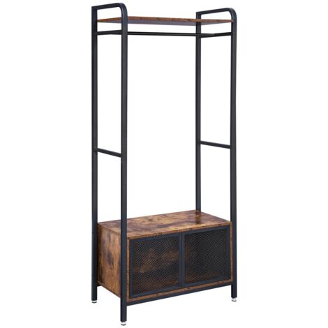 Appendiabiti da terra marrone scuro per l'ingresso BEGRYF 80x40x180