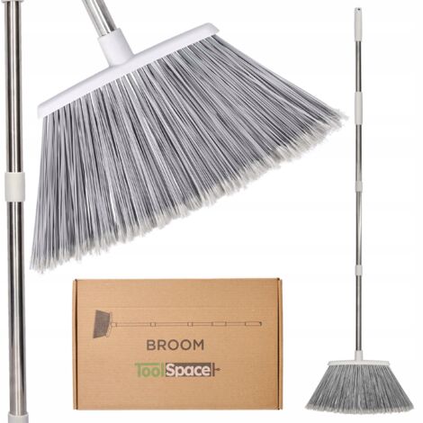 Scopa spazzola GRANDE 38cm per giardino, terrazza, marciapiede, pietre per pavimentazione NUOVA QUALITÀ bastone (1/5)