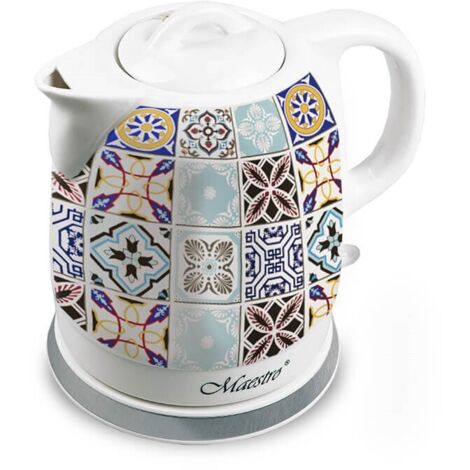 Bollitore elettrico in ceramica 'VACANZE A PORTO' Azulejos 1,5l 1200W  MR-066-PORTO