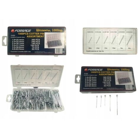 Set di spilli dritti, 1000 pezzi (1/5)