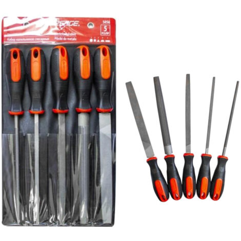 Set 3 Lime Per Metallo Topex 06A230 - Acciaio T12 Con Impugnatura Antiscivolo Ergonomica