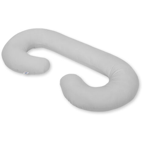 Cuscino per la gravidanza tipo C con fodera rimovibile per donne incinte, per l'allattamento - grigio (1/4)