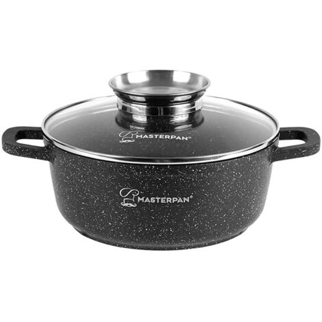 Pentola in marmo 26 cm, 5,5 L con coperchio e sistema Aroma Knob (1/5)