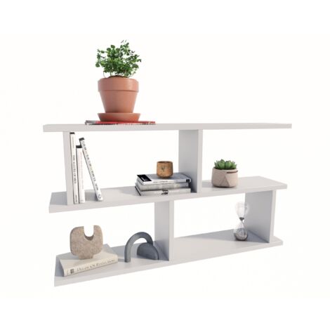 4 Mensole A Muro Bianche In Metallo, Piccole, Semicircolari, 82x42 Mm, Per Camera Da Letto, Bagno, Ufficio - 4