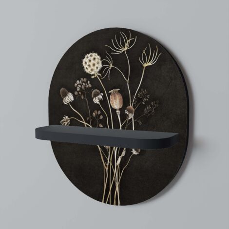 Mensola ovale MEADOW SHADES nera (1/5)