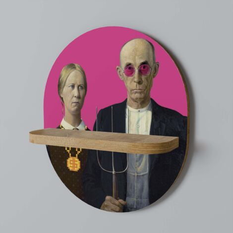 Mensola ovale AMERICAN GOTHIC BLING (1/5)
