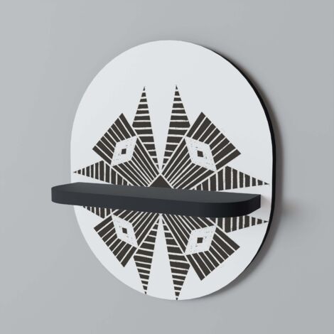 Mensola ovale MONOCHROME NEXUS nera (1/5)