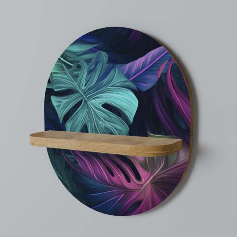 Mensola ovale PSYCHODELIC MONSTERA (1/5)